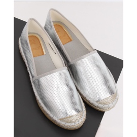 Espadrile metalice argintii A645-ESP-1 Argintii gri 2