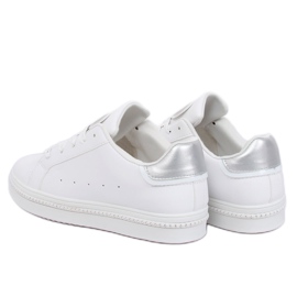Adidași de damă albi și argintii H99-36 Argintii 1