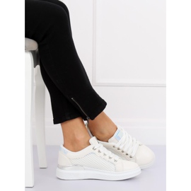 Adidași holografici albi ZF-40 Alb 1