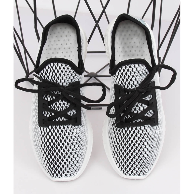 Pantofi sport negri PP-45 negri alb negru 1 Pantofi sport negri PP-45 negri alb negru 1