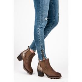 Super Me Ghete elegante maro 2