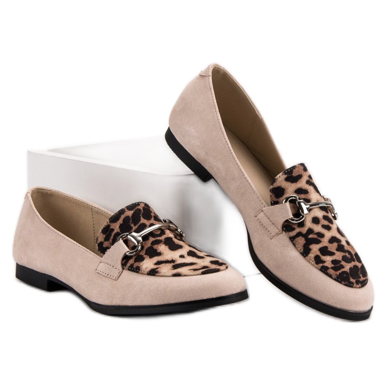 Mocasini VICES cu pete maro 1