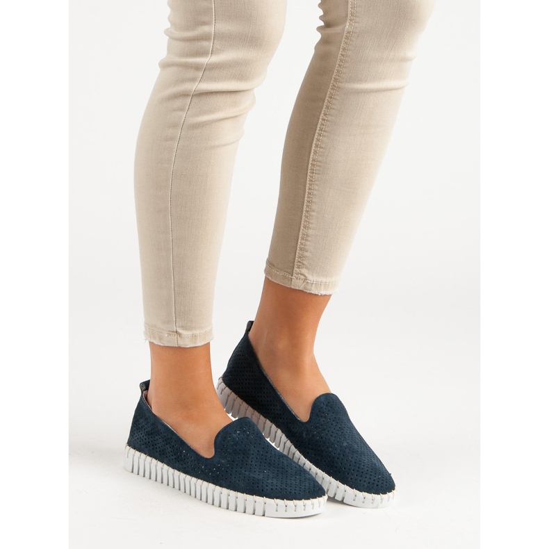 Filippo Lordii din piele marină albastru albastru marin 2