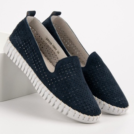 Filippo Lordii din piele marină albastru albastru marin 1