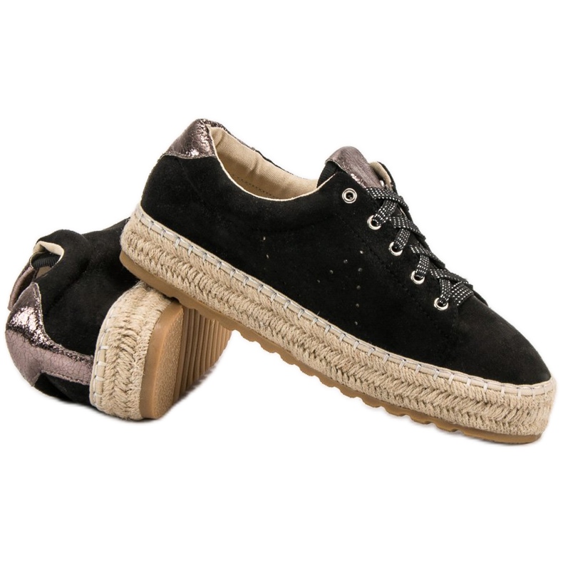 Seastar Espadrile legate negru 1