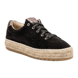 Seastar Espadrile legate negru 5