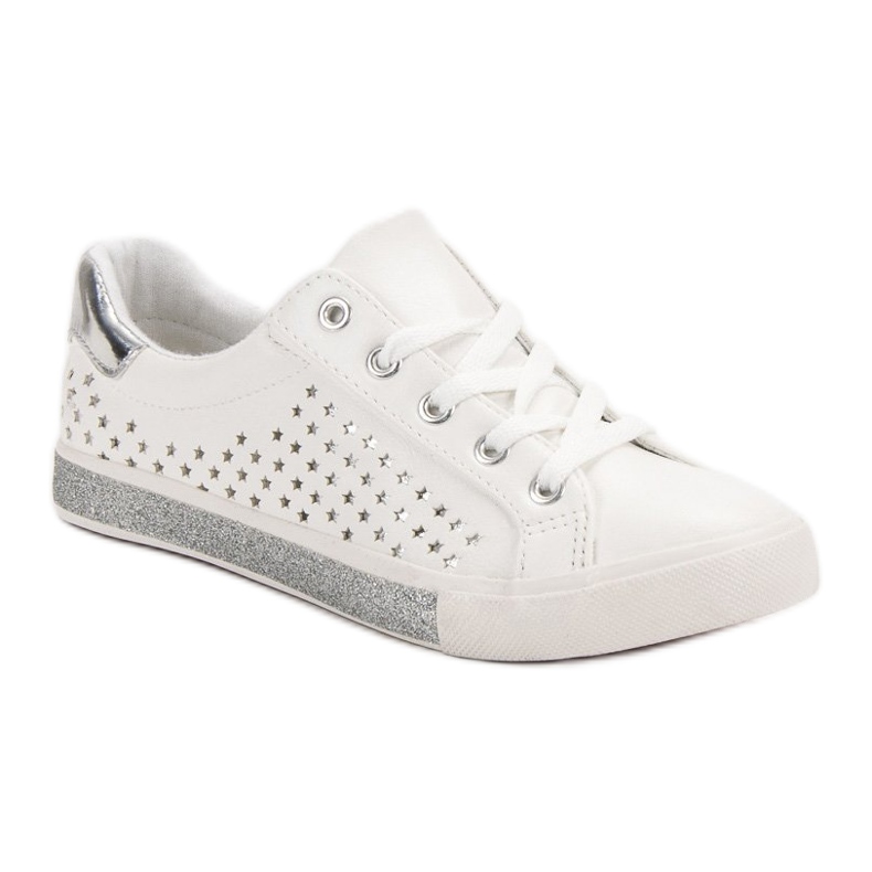 Kylie Adidași albi cu stele 1 Kylie Adidași albi cu stele 1