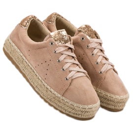 Seastar Espadrile legate roz 1