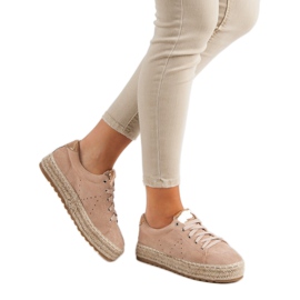 Seastar Espadrile legate roz 3