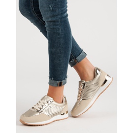 Pantofi sport aurii de aur 2 Pantofi sport aurii de aur 2