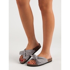 Papuci VINCEZA cu arc gri 1 Papuci VINCEZA cu arc gri 1
