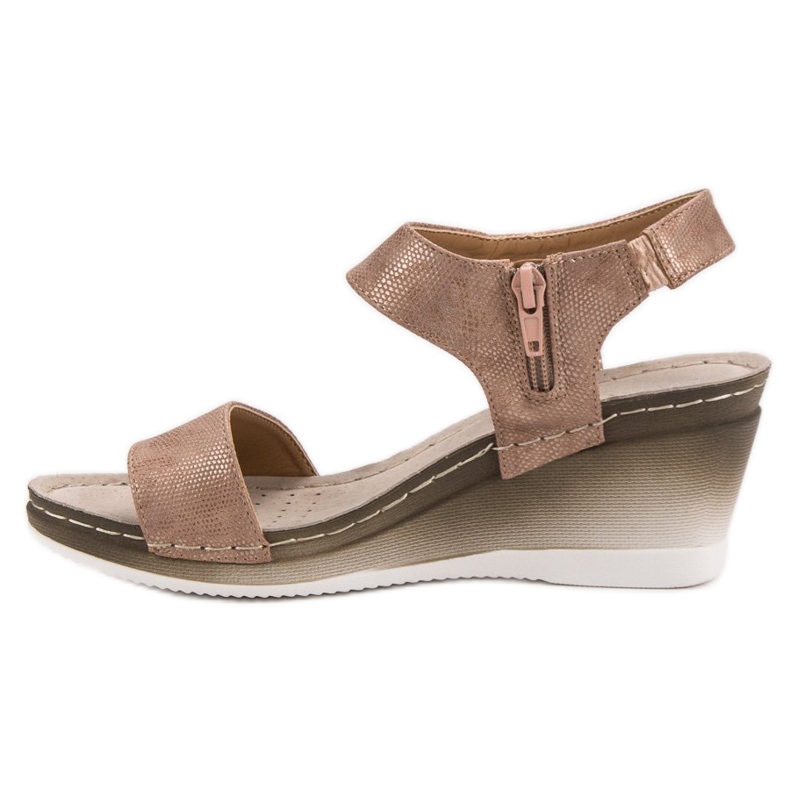 Sandale cu toc VINCEZA roz 2 Sandale cu toc VINCEZA roz 2