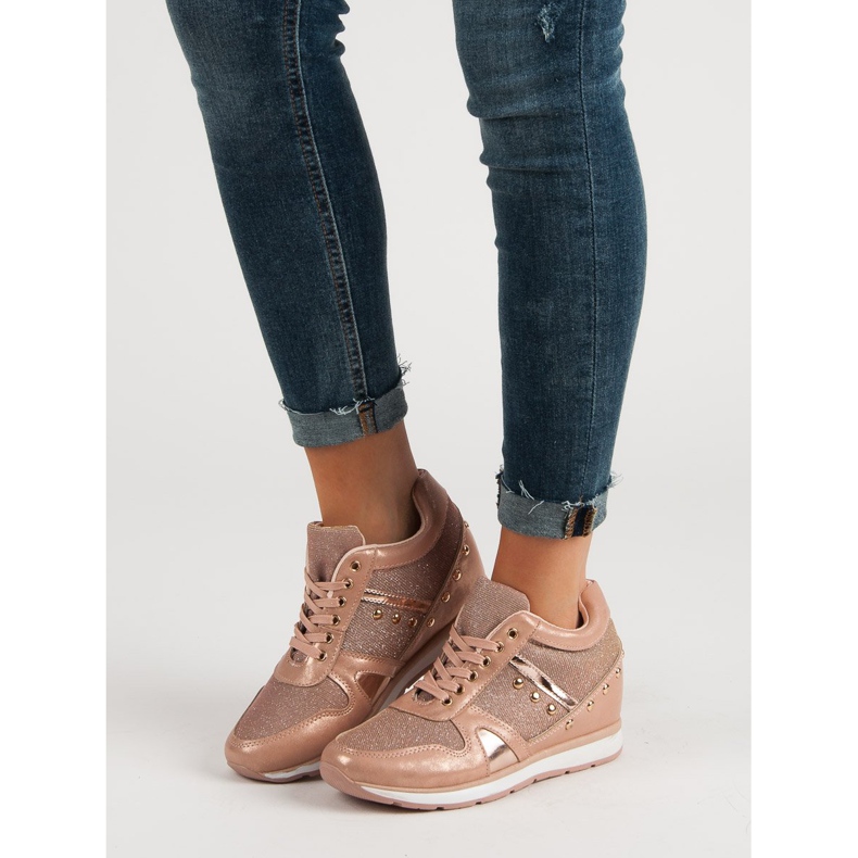 Cm Paris Adidași roz cu pietre de stras 2 Cm Paris Adidași roz cu pietre de stras 2