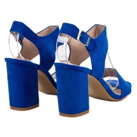 Sandale albastre VINCEZA albastru 4