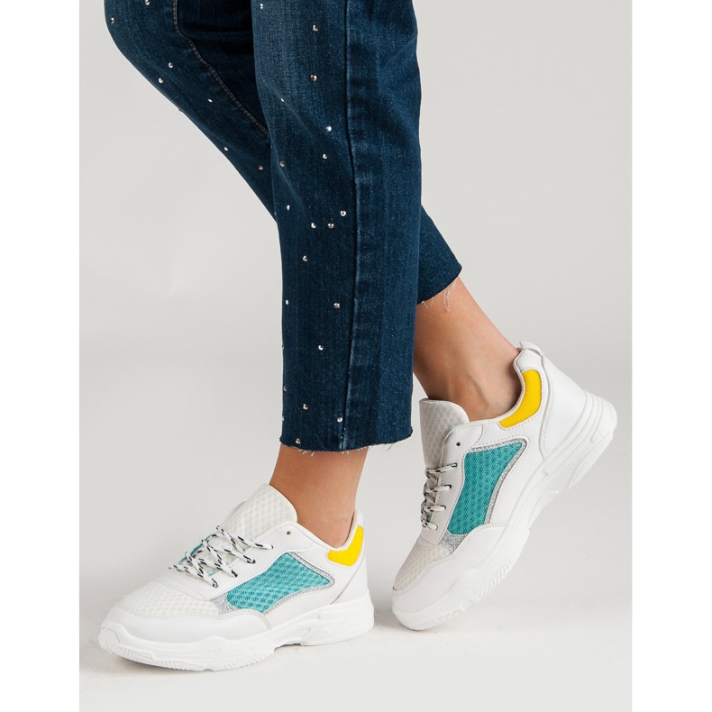 Încălțăminte sport confortabilă alb multicolor 2