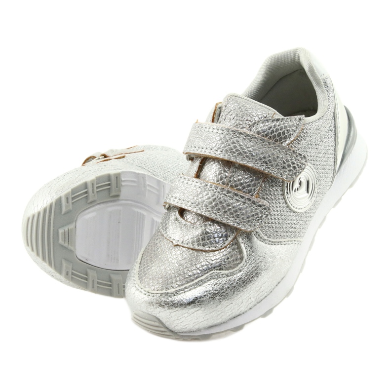 Pantofi sport American Club ES26 argintii gri 11