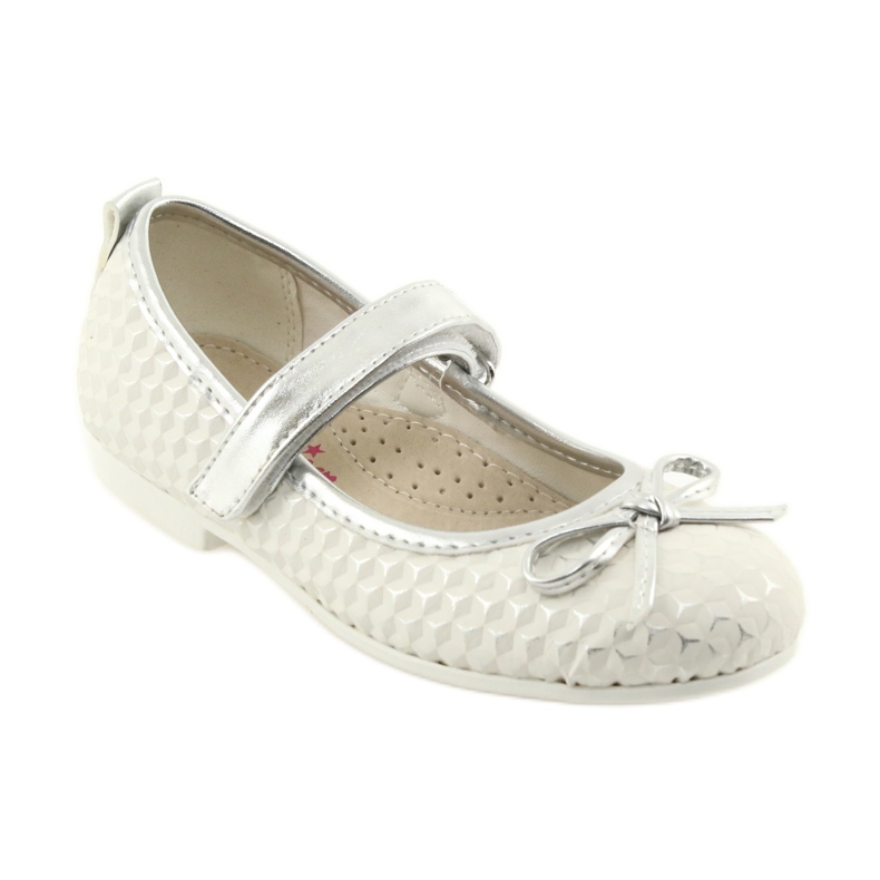 American Club GC16 pompe de balerină cu velcro alb gri 1