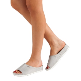 Papuci confortabili VINCEZA gri 2