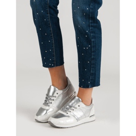 Jumex Pantofi sport argintii gri 1