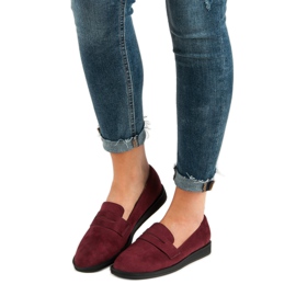 Best Shoes Mocasini casual Burgundy roșu 1