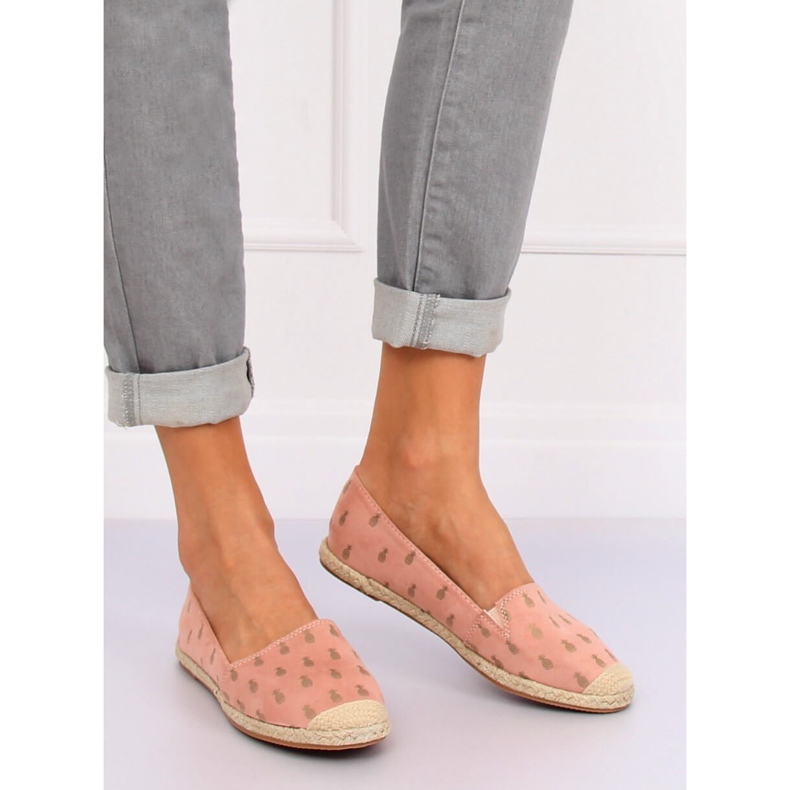 Espadrile cu ananas roz 68-82 Roz 2