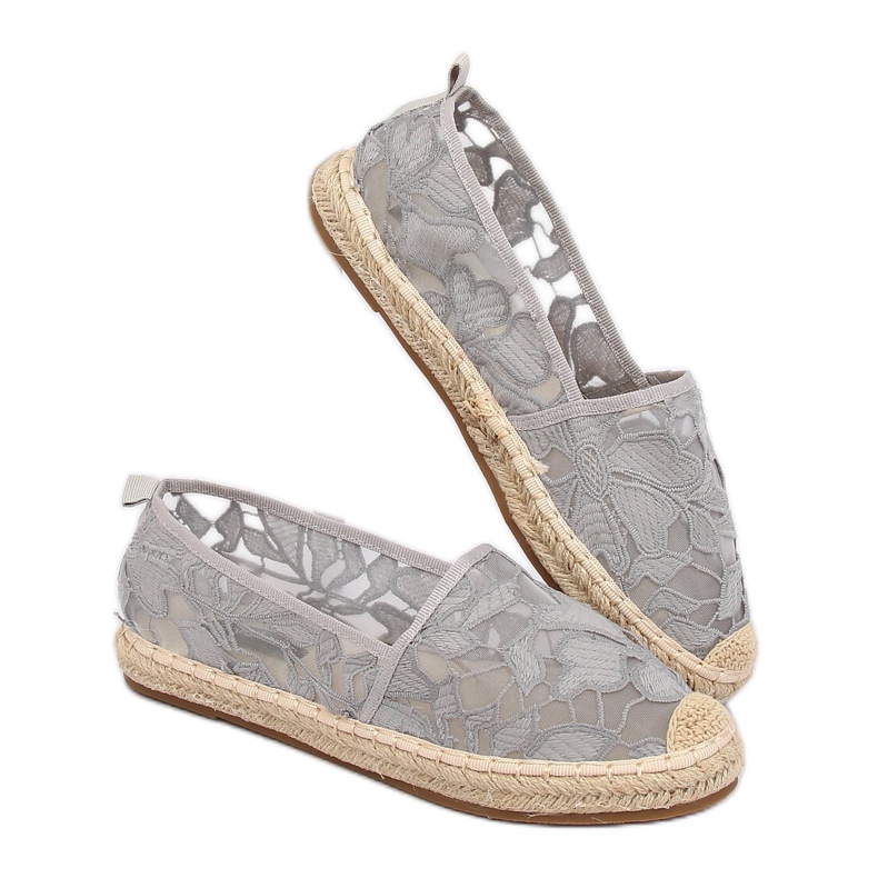 Espadrile deschise gri 68-130 Gri 2 Espadrile deschise gri 68-130 Gri 2