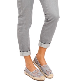 Espadrile deschise gri 68-130 Gri 1 Espadrile deschise gri 68-130 Gri 1