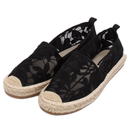 Espadrile deschise negre 68-130 Negre negru 2