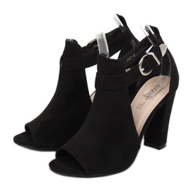Pompe cu un deget deschis negru 368-2 Negru 2