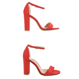 Seastar Sandale sexy pe un bar roșu 2