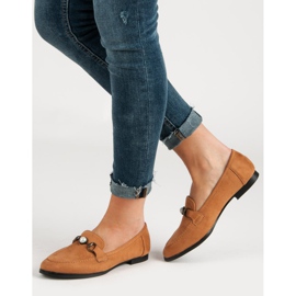 Mocasini de cămilă maro 2