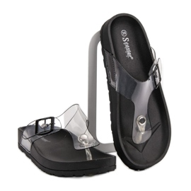 Seastar Flip-flops transparente negru 4