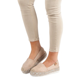 Forever Folie Espadrile bej pe platformă 1