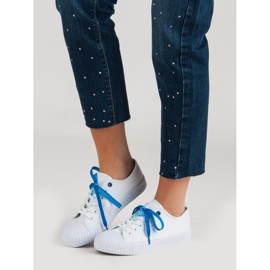 Yes Mile Adidași albi la modă 1