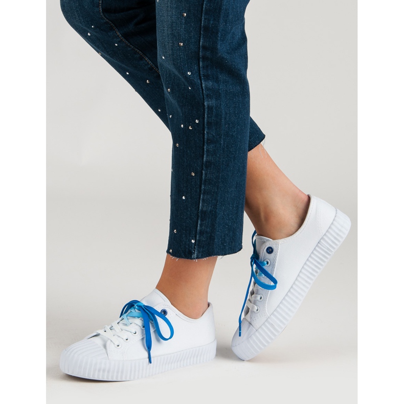 Yes Mile Adidași albi la modă 2