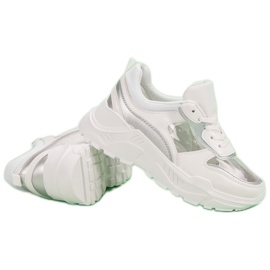 Adidași transparenți pe platformă alb 5