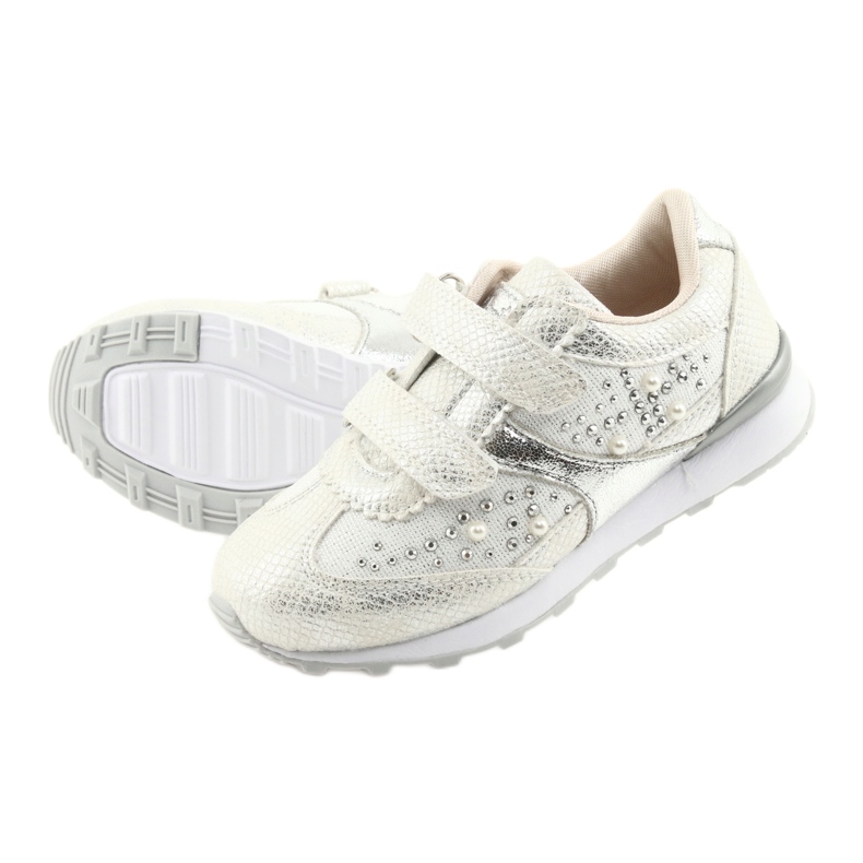 Fete sportive American Club ES19 argintiu alb gri 5