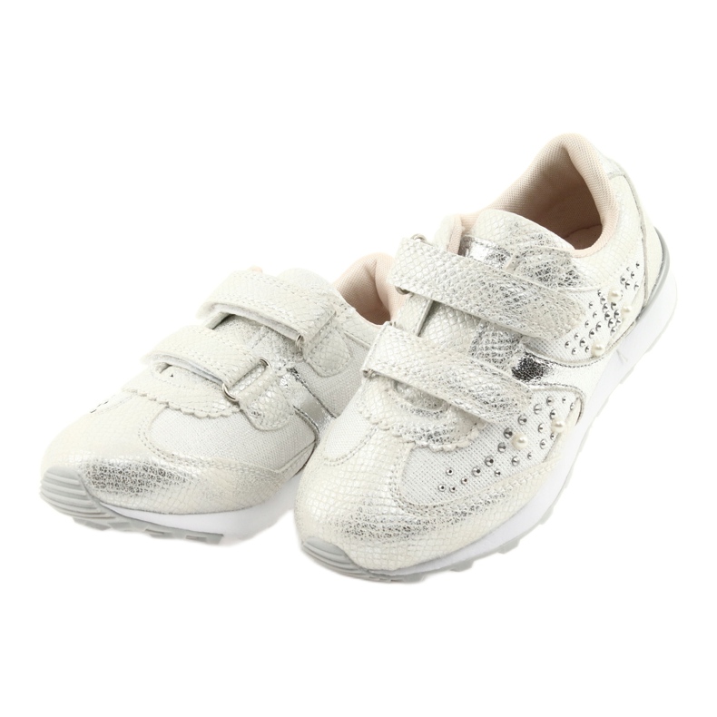 Fete sportive American Club ES19 argintiu alb gri 3