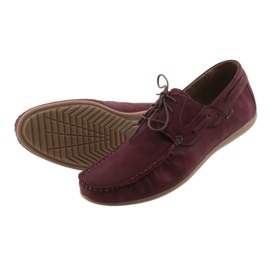 Mocasini dantela Riko 684 burgundy multicolor 5