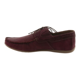 Mocasini dantela Riko 684 burgundy multicolor 2