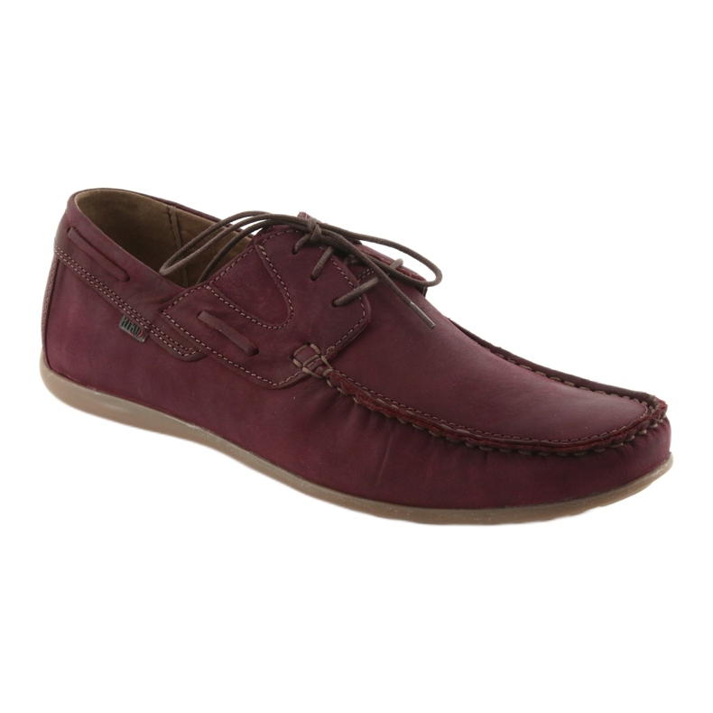 Mocasini dantela Riko 684 burgundy multicolor 1