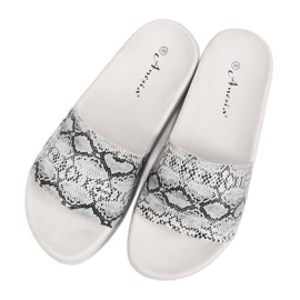 Papuci de talpa albă N-32 Snake White 4