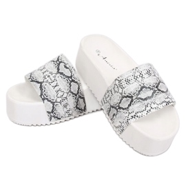 Papuci de talpa albă N-32 Snake White 2
