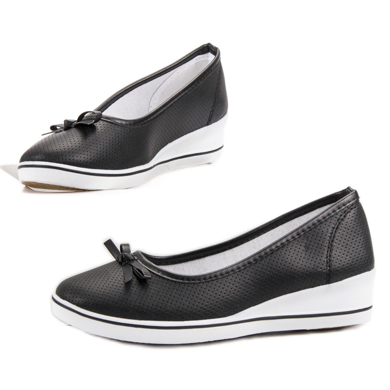 Balerină sportivă pe o pană negru 1