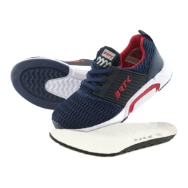 Pantofi sport Bartek 58110 bleumarin roșu albastru marin 5