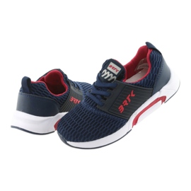 Pantofi sport Bartek 58110 bleumarin roșu albastru marin 4