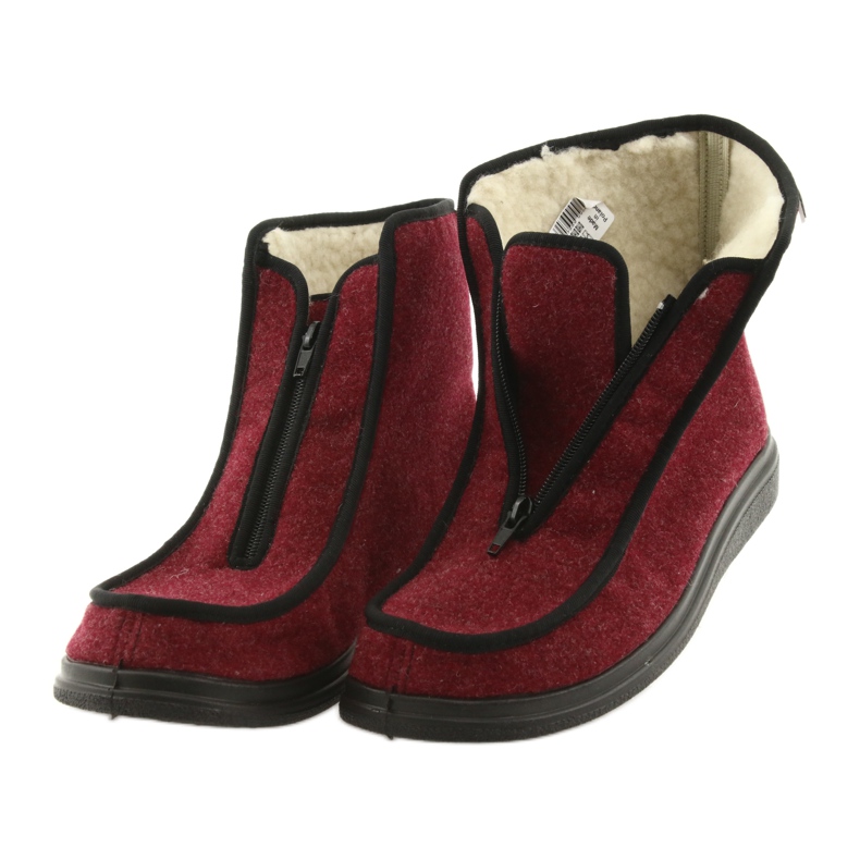 Dr.orto Befado Pantofi pentru femei PU Lână izolată 996d005 Burgundia roșu 2 Dr.orto Befado Pantofi pentru femei PU Lână izolată 996d005 Burgundia roșu 2