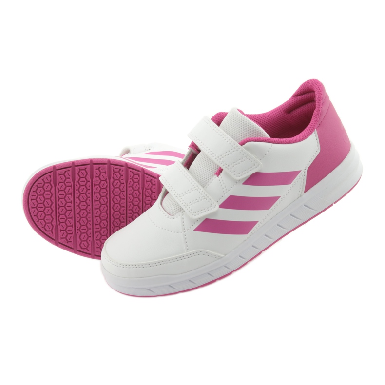 Pantofi Adidas AltaSport CF K Jr D96828 alb roz 5
