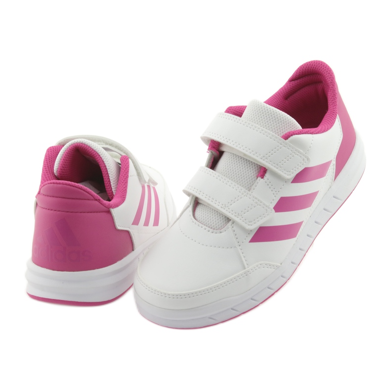 Pantofi Adidas AltaSport CF K Jr D96828 alb roz 4