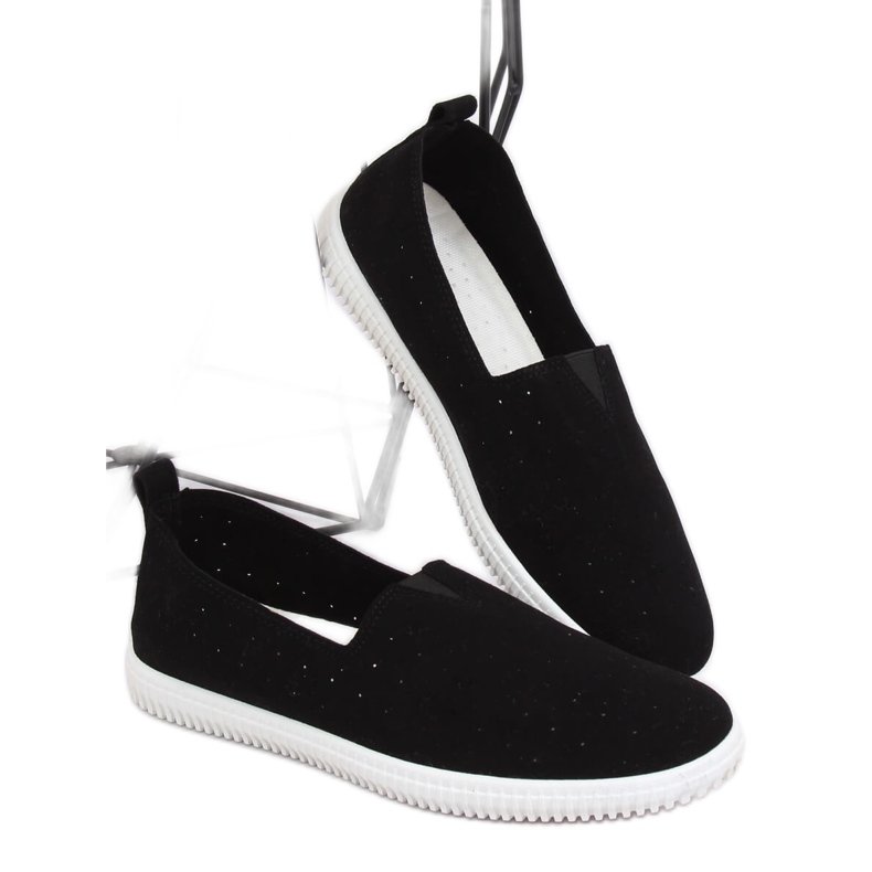 Adidași negri pentru femei NB187P Negru 1